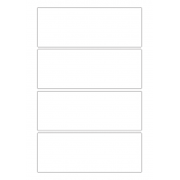 40270 - Label Size 172mm x 65mm - 4 label(s) per sheet