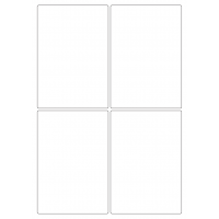 40275 - Label Size 96mm x 139mm - 4 label(s) per sheet