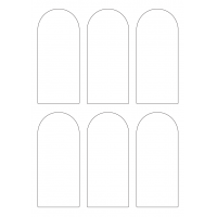 40286 - Label Size 57mm x 130mm - 6 label(s) per sheet