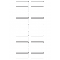 40291 - Label Size 65mm x 24mm - 20 label(s) per sheet