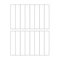 40297 - Label Size 24mm x 120mm - 16 label(s) per sheet