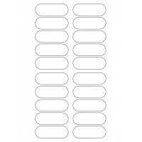 40303 - Label Size 69mm x 25mm - 20 label(s) per sheet