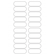 40303 - Label Size 69mm x 25mm - 20 label(s) per sheet 