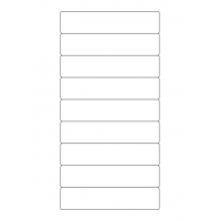 40308 - Label Size 133mm x 29.6mm - 9 label(s) per sheet