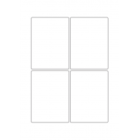 40309 - Label Size 80mm x 110mm - 4 label(s) per sheet