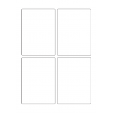 40323 - Label Size 88mm x 122mm - 4 label(s) per sheet 