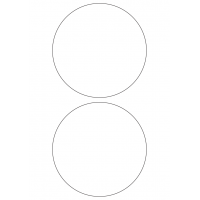 40325 - Label Size 140mm dia - 2 label(s) per sheet