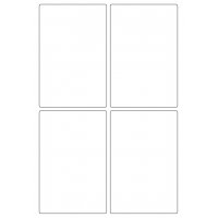 40342 - Label Size 92mm x 140mm - 4 label(s) per sheet