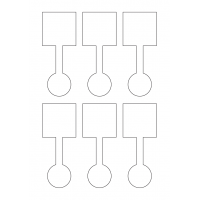 40344 - Label Size 50mm x 125mm - 6 label(s) per sheet