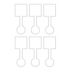 40344 - Label Size 50mm x 125mm - 6 label(s) per sheet 