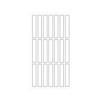 40345 - Label Size 11mm x 66mm - 21 label(s) per sheet