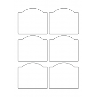 40346 - Label Size 90.5mm x 78.5mm - 6 label(s) per sheet