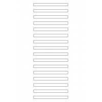 40350 - Label Size 100mm x 8mm - 15 label(s) per sheet