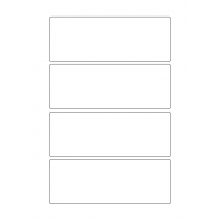 40352 - Label Size 164mm x 60mm - 4 label(s) per sheet