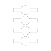 40354 - Label Size 141mm x 52mm - 4 label(s) per sheet