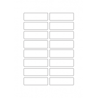 40362 - Label Size 73mm x 23mm - 16 label(s) per sheet
