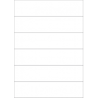 40372 - Label Size 210mm x 49.5mm - 6 label(s) per sheet