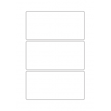 40375 - Label Size 156mm x 76mm - 3 label(s) per sheet 