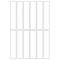 40376 - Label Size 29mm x 140mm - 12 label(s) per sheet