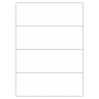 40387 - Label Size 202mm x 70mm - 4 label(s) per sheet