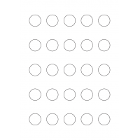 40388 - Label Size 24.647mm dia - 25 label(s) per sheet
