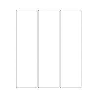 40389 - Label Size 64mm x 235mm - 3 label(s) per sheet