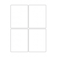 40398 - Label Size 90mm x 120mm - 4 label(s) per sheet