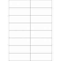 40415 - Label Size 105mm x 36.9mm - 16 label(s) per sheet