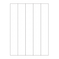 40416 - Label Size 38.5mm x 261mm - 5 label(s) per sheet