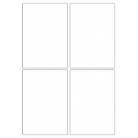40417 - Label Size 97mm x 140mm - 4 label(s) per sheet