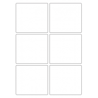40418 - Label Size 97mm x 89mm - 6 label(s) per sheet