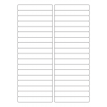 40424 - Label Size 97mm x 15mm - 36 label(s) per sheet