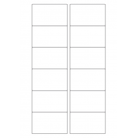 40426 - Label Size 77mm x 46.5mm - 12 label(s) per sheet