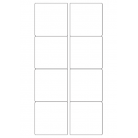 40428 - Label Size 70mm x 71mm - 8 label(s) per sheet