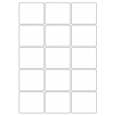 40435 - Label Size 64mm x 54mm - 15 label(s) per sheet 