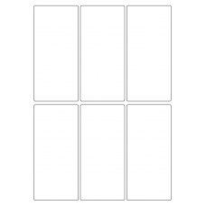 40437 - Label Size 64mm x 138mm - 6 label(s) per sheet 