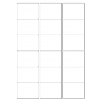 40442 - Label Size 63.5mm x 46.5mm - 18 label(s) per sheet