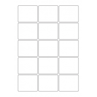 40445 - Label Size 60mm x 50mm - 15 label(s) per sheet