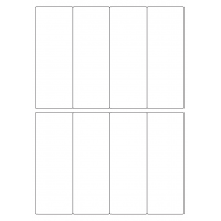 40447 - Label Size 50mm x 138mm - 8 label(s) per sheet
