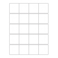 40448 - Label Size 50mm x 50mm - 20 label(s) per sheet