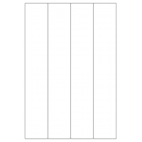 40450 - Label Size 48mm x 284mm - 4 label(s) per sheet