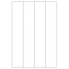 40450 - Label Size 48mm x 284mm - 4 label(s) per sheet 