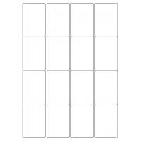40451 - Label Size 48mm x 71mm - 16 label(s) per sheet