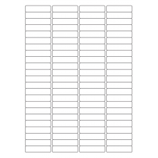 40454 - Label Size 48mm x 12mm - 92 label(s) per sheet 