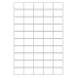 40456 - Label Size 38mm x 25.4mm - 50 label(s) per sheet