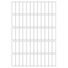 40463 - Label Size 16mm x 52mm - 60 label(s) per sheet 
