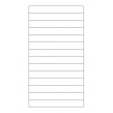 40464 - Label Size 145mm x 19mm - 14 label(s) per sheet 