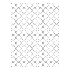 40466 - Label Size 20mm dia - 108 label(s) per sheet 