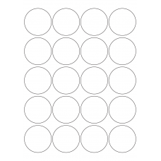 40469 - Label Size 50mm dia - 20 label(s) per sheet 