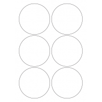 40471 - Label Size 90mm dia - 6 label(s) per sheet